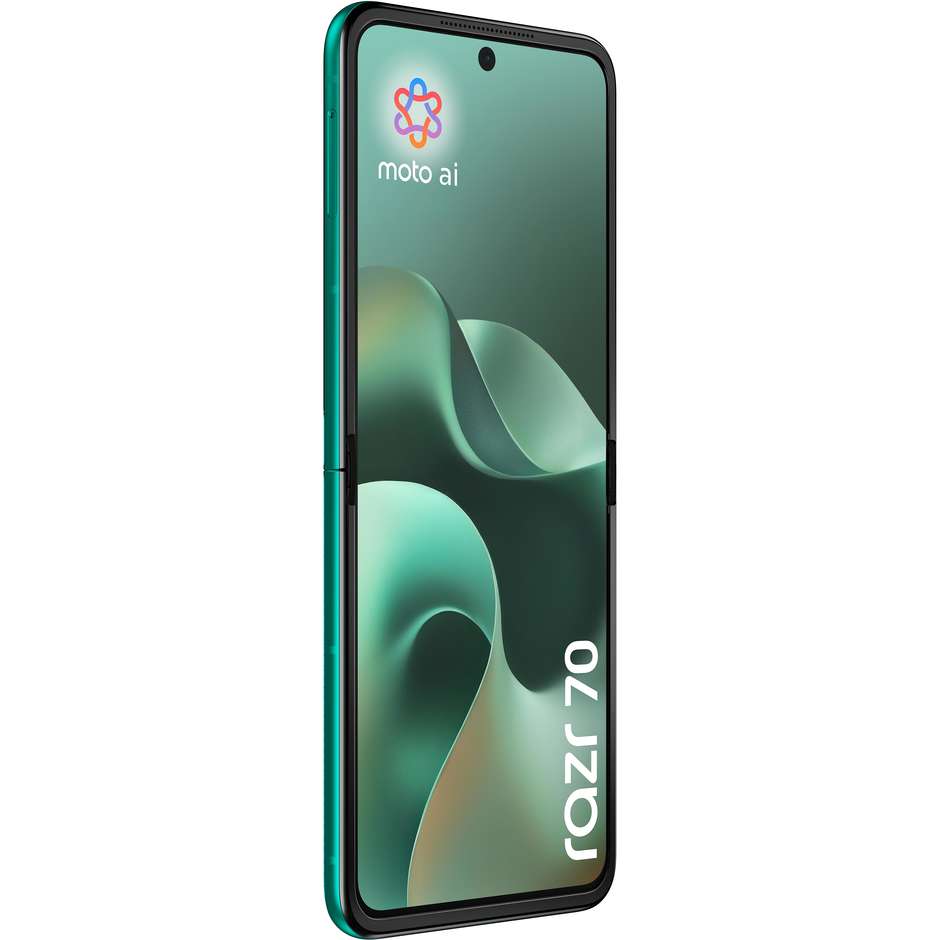 Motorola Razr 70 Smartphone Pieghevole 5G 17,5 cm (6.9") AMOLED 120Hz 8 GB 256 GB PANTONE Sporting Green