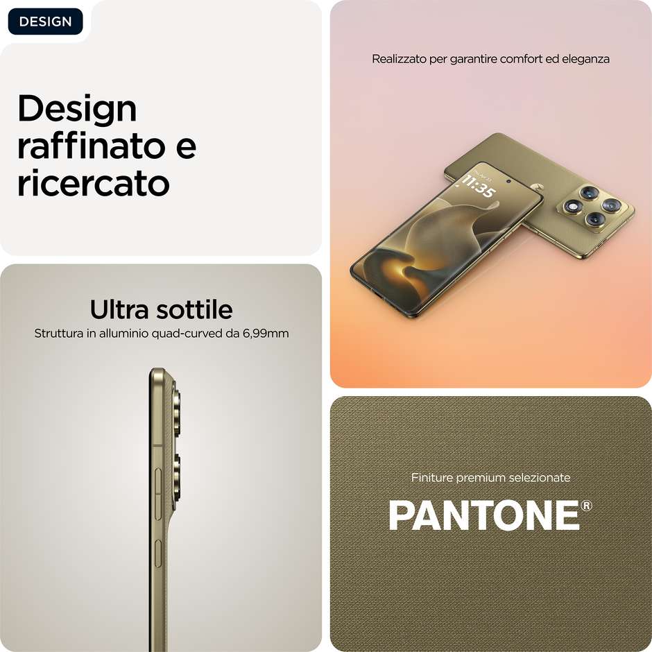 Motorola signature 5G 16GB/512GB 6,78" Oro Martini Olive