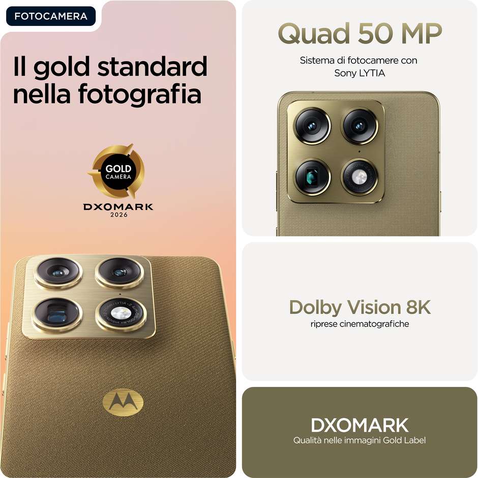 Motorola signature 5G 16GB/512GB 6,78" Oro Martini Olive