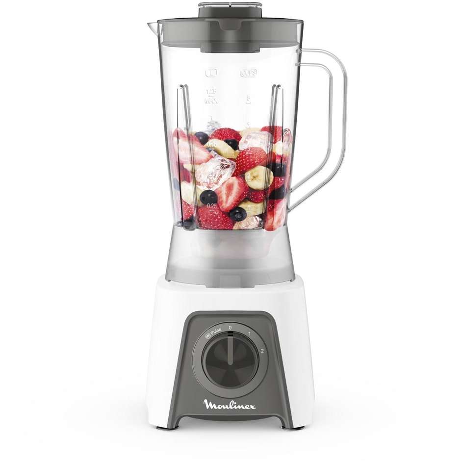Moulinex Blendeo+ LM2C01 Frullatore da Tavolo 450W Caraffa 1,5L Tecnologia Duraforce Bianco
