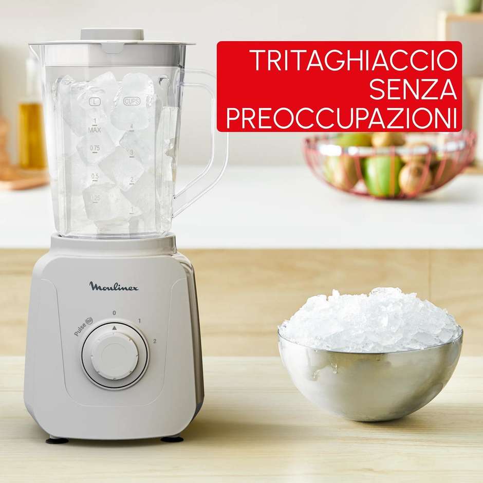 Moulinex Blendforce Essential LM410B Frullatore 450 W 1,85 L Grigio
