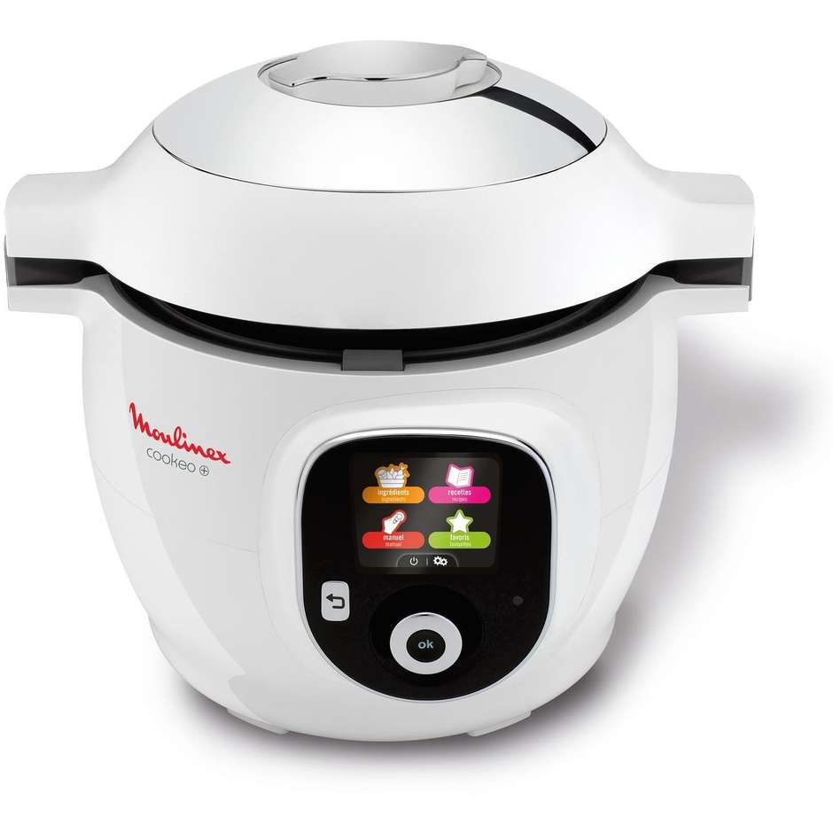 Moulinex CE851A Cookeo Multicooker Elettrico Multifunzione 6 L 1600 W Bianco e Cromo