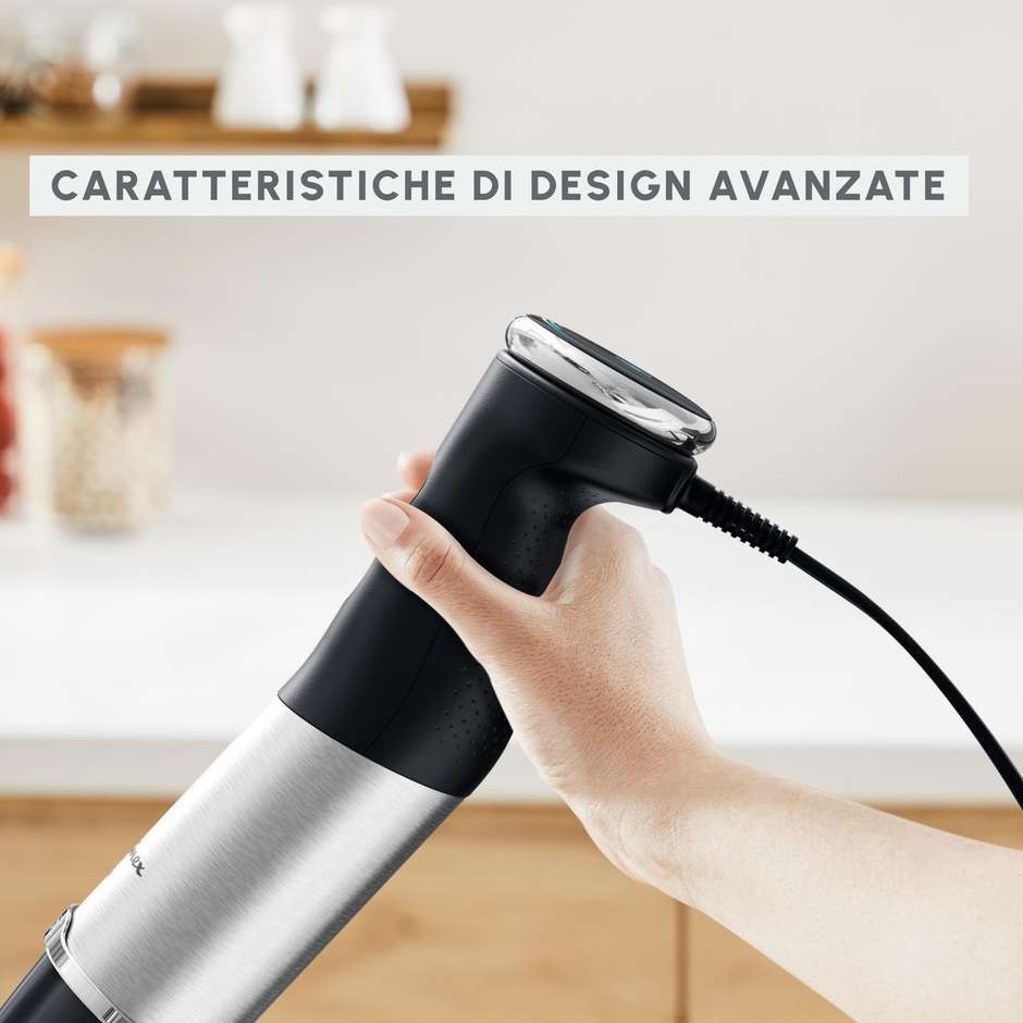 Moulinex DD6738 Frullatore a Immersione 1000 W, 20 Velocità + Turbo, Nero, con Bicchiere 800 ml, Tritatutto 500 ml e Frusta