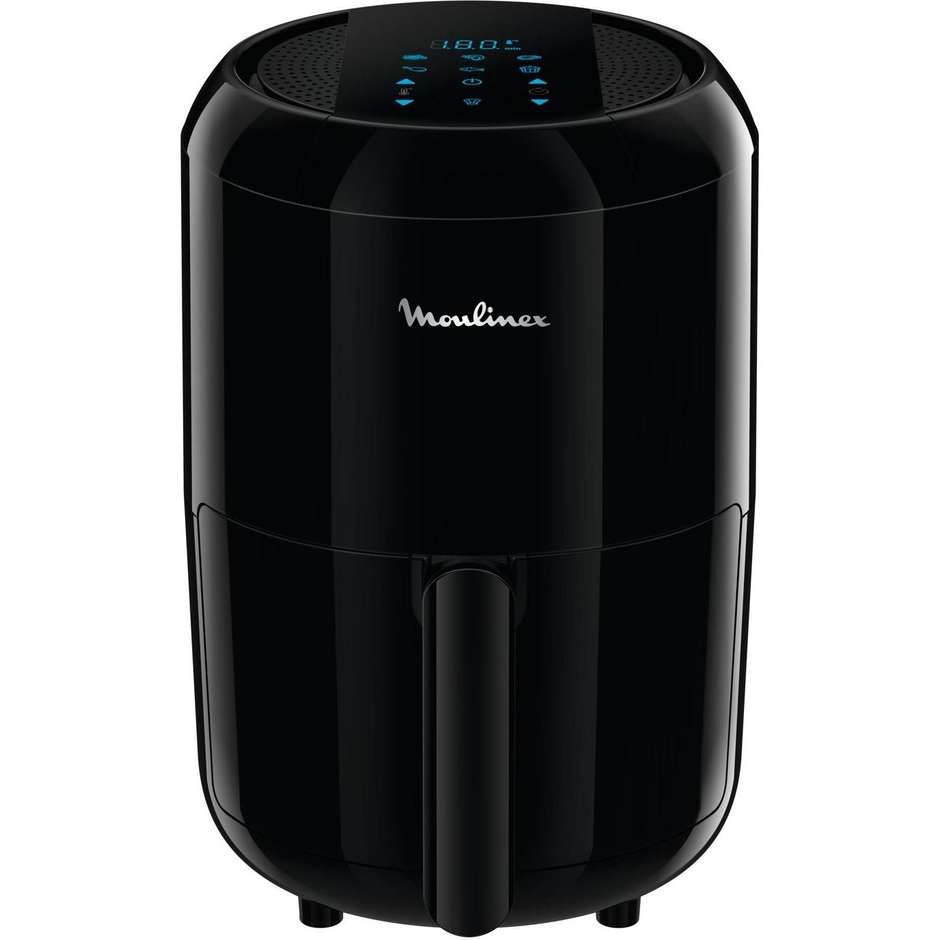 Moulinex Easy Fry Compact EZ3018 Friggitrice ad Aria Salvaspazio Capacità 1,5 Litri 1030 W Nero