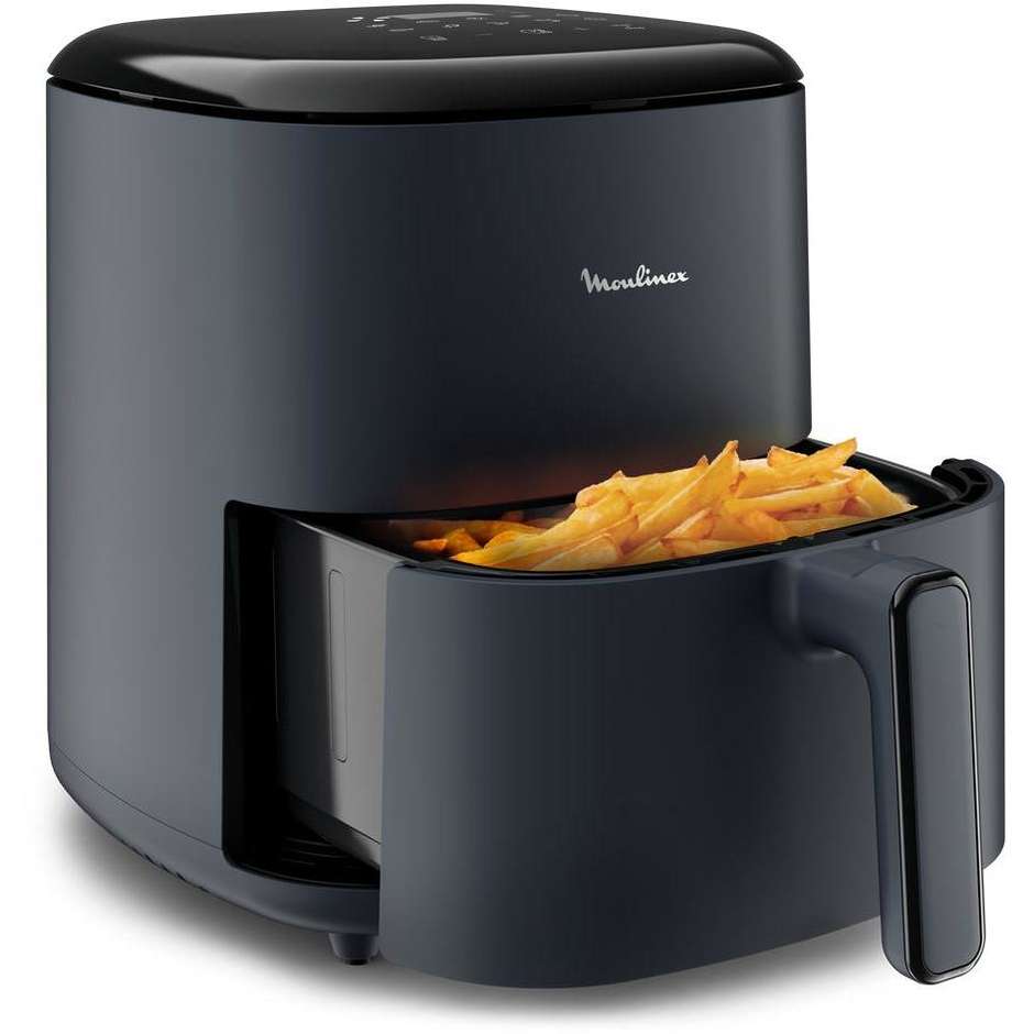 Moulinex Easy Fry Max EZ245B Friggitrice ad Aria Capacità 5 Litri 1500 W Touch Screen Digitale Nero