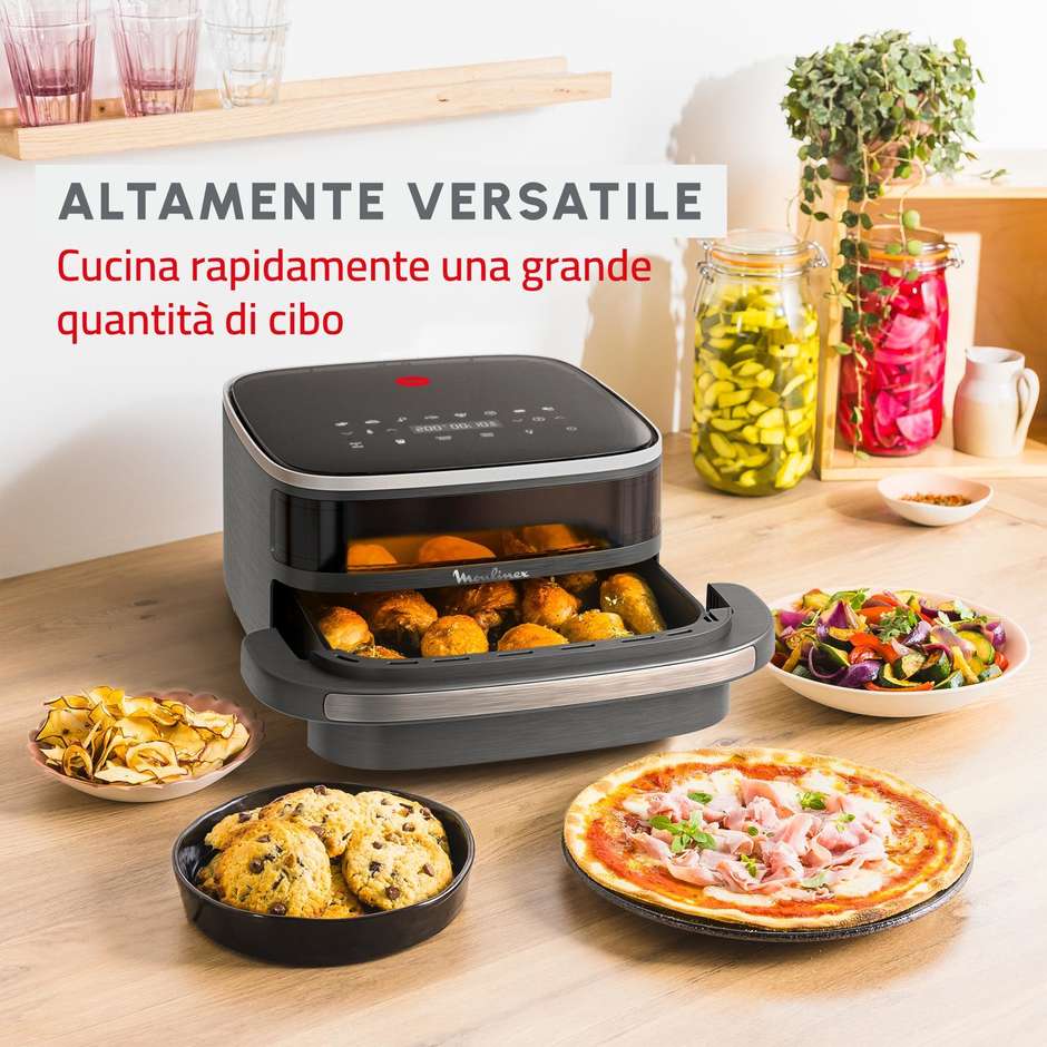 Moulinex Easy Fry XL Surface AL402HF0 Friggitrice ad Aria 1 kg Grigio