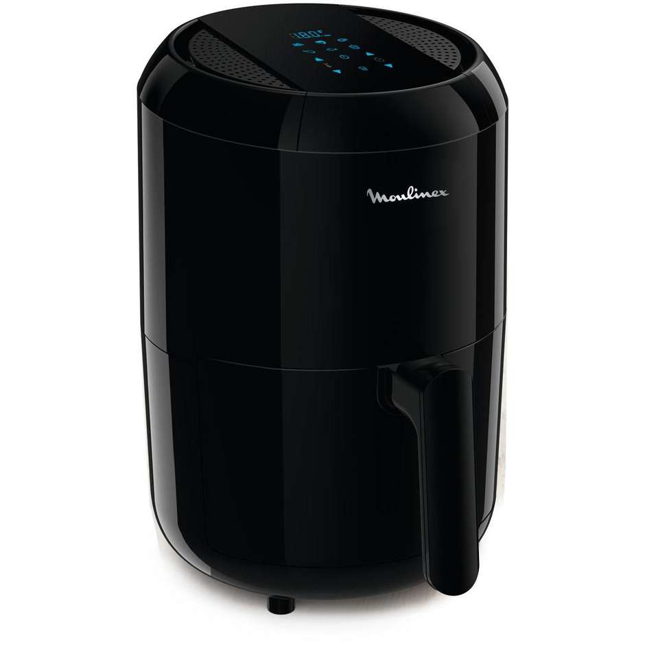 Moulinex EZ3018 Easy Fry Compact Friggitrice ad Aria Salvaspazio 1.5 L 1030 W Display LCD Nero