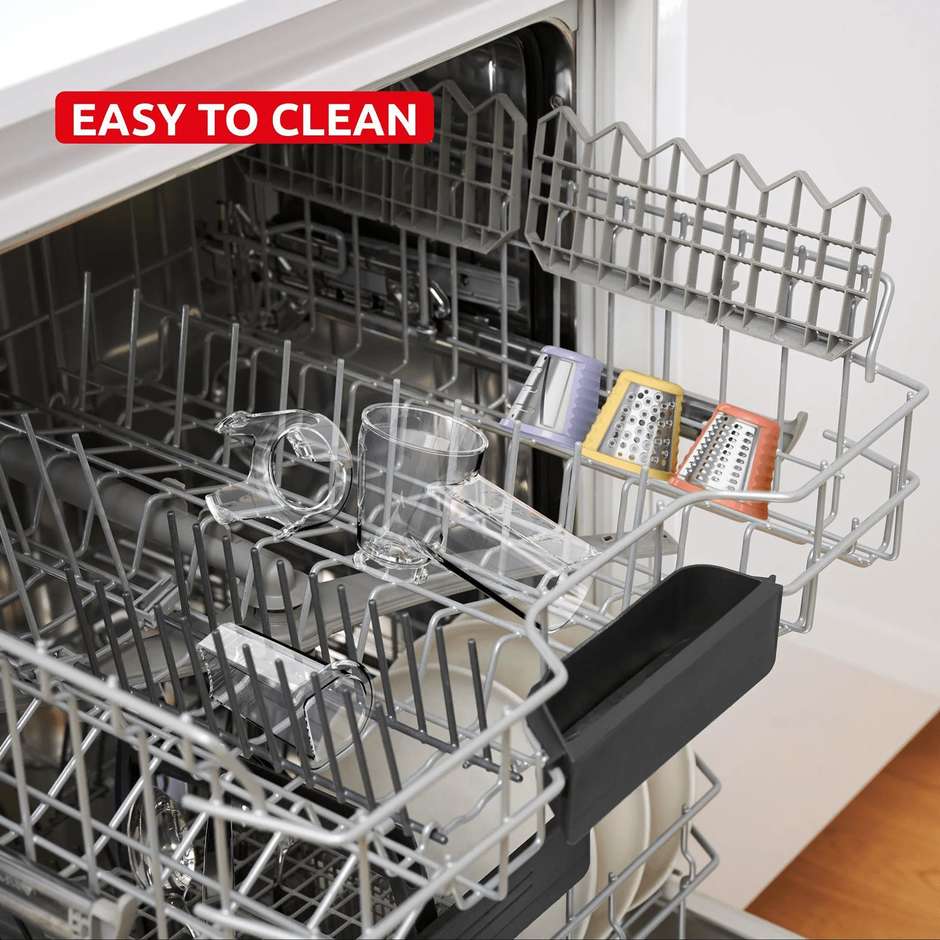 Moulinex Fresh Express Twist DK8638 grattugia elettrica 3 rulli Direct-Serve nero