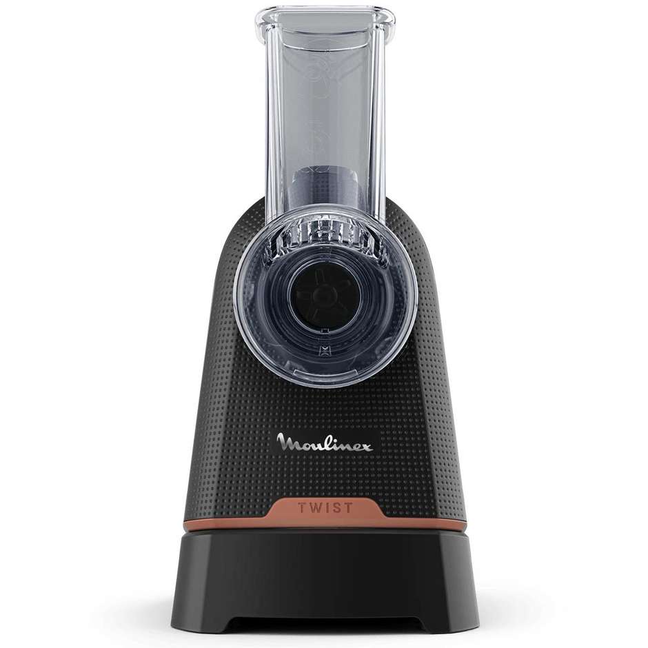 Moulinex Fresh Express Twist DK8638 grattugia elettrica 3 rulli Direct-Serve nero