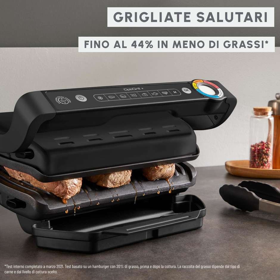 Moulinex GI7178 Griglia elettrica intelligente Optigrill+ Colore Nero