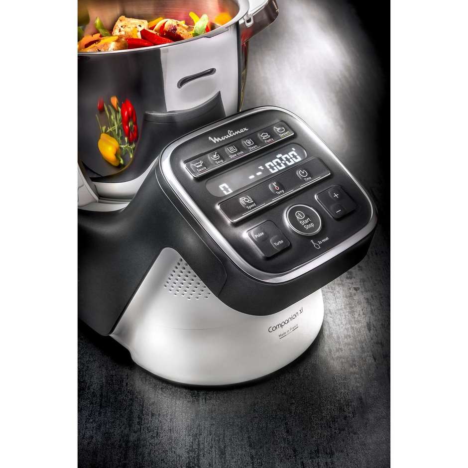 Moulinex HF8098 Robot da cucina Capacità 4,5 Litri Potenza 1550 W colore bianco e grigio