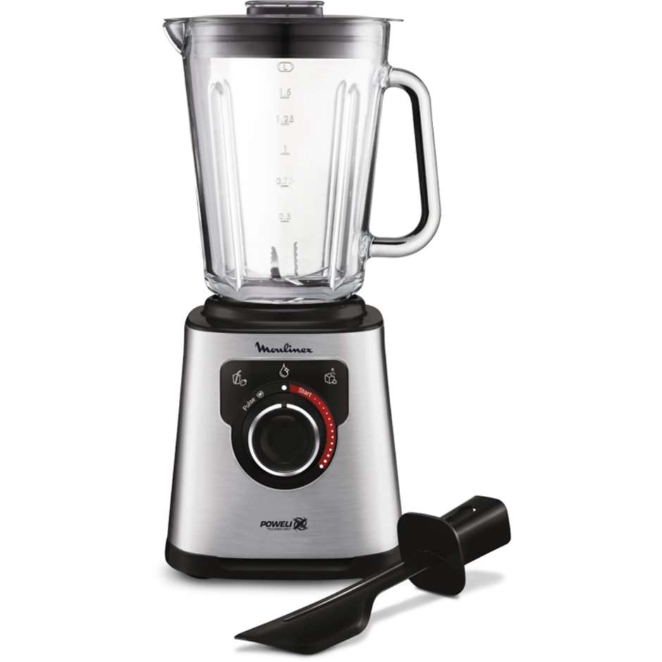 Moulinex LM871D Frullatore PerfectMix Potenza 1200 W Capacità ciotola 1.5 Lt Colore Acciaio inox, Grigio