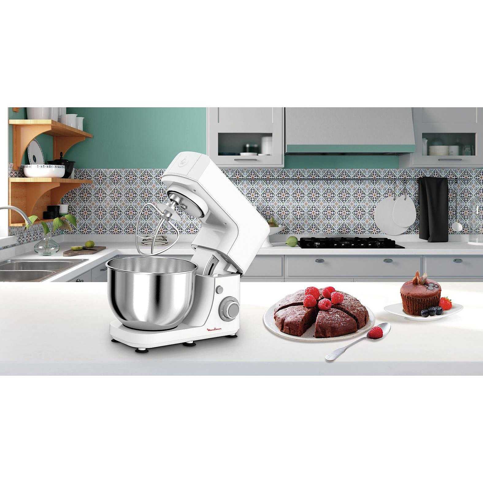 Moulinex MasterChef Essential QA150110 Impastatrice planetaria Capacità 0,8  Lt Potenza 800 W colore bianco - Preparazione Cibi robot da cucina -  ClickForShop