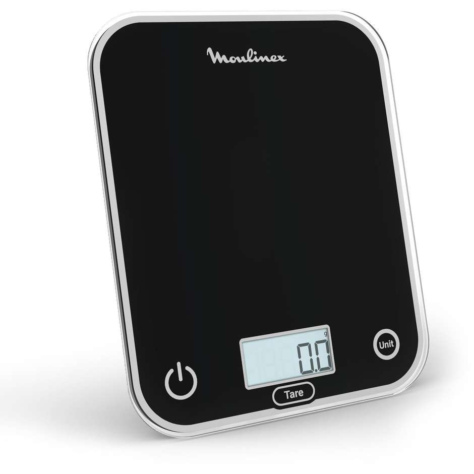 Moulinex Optiss BN50U5VO Bilancia da Cucina Digitale in Vetro Portata 5 kg Fucsia e Lampone