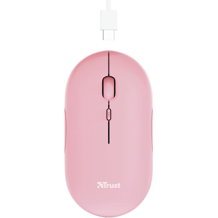 mouse bluetooth/wireless puck rosa