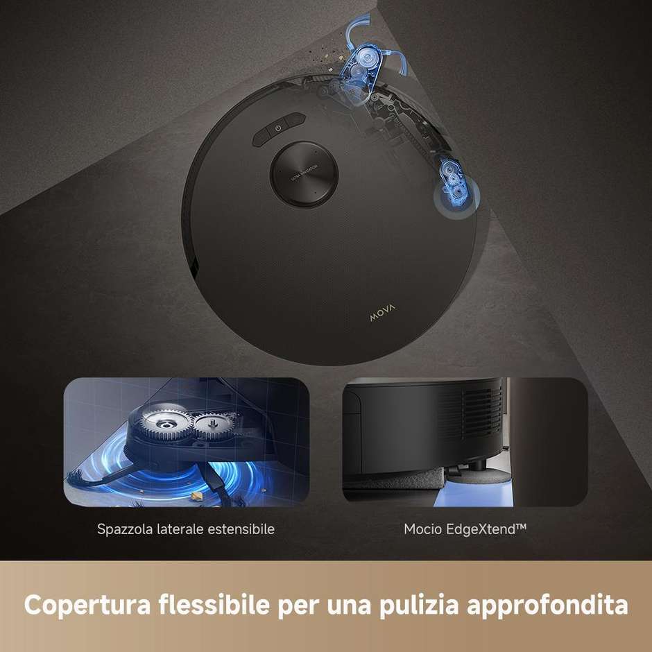 Mova Z50 Ultra Robot Aspirapolvere Lavapavimenti 19000 Pa Colore Nero