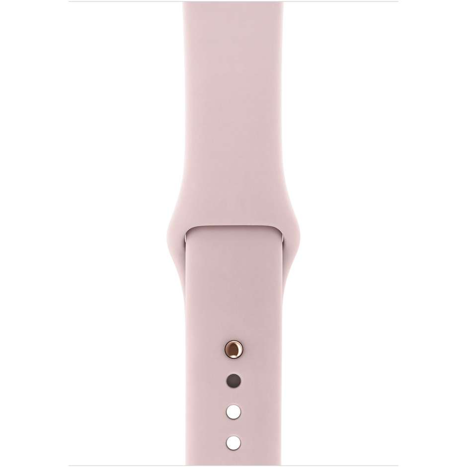 mqkw2ql/a apple watch serie3   38 mm color oro smartwatch con fascia sportiva  sabbia rosa