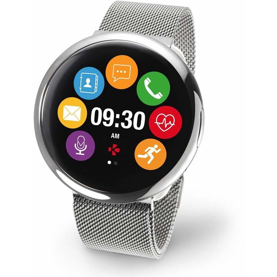 MyKronoz Zeround 2HR Elite Smartwatch Display 1,2" Bluetooth Cardiofrequenzimetro colore Argento