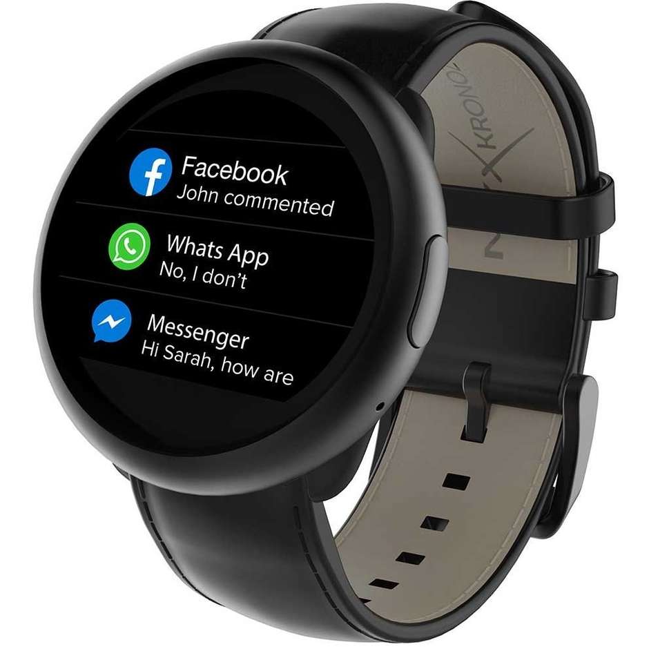 Mykronoz Zeround 2HR Premium Smartwatch Display 1,2" Bluetooth Cardiofrequenzimetro colore Nero