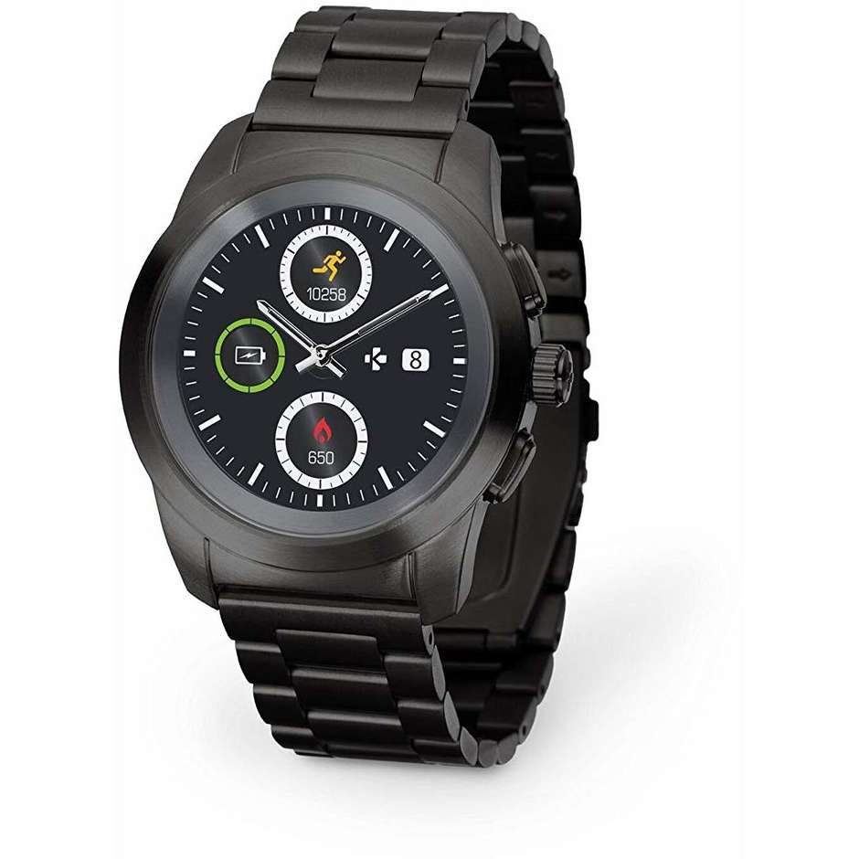 MyKronoz ZeTime Elite Petite smartwatch ibrido Bluetooth 4.2 Cardiofrequenzimetro colore nero