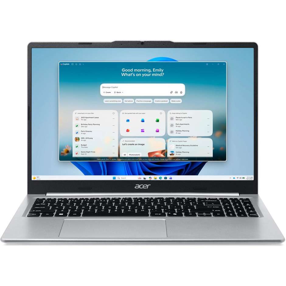 n.book 15,6"hd r5-7430u ram 8gb ssd 256gb amd uma