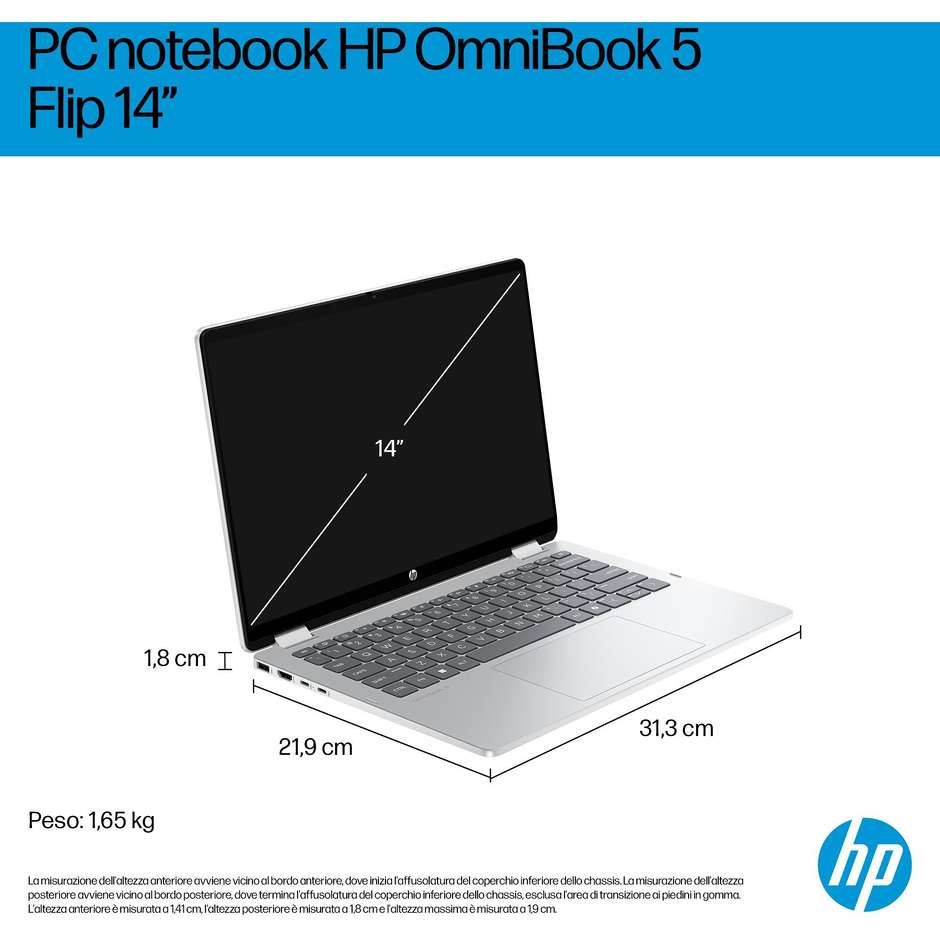 n.book omni5 360 14" 2k i3-1315u  ram8 ssd512 int