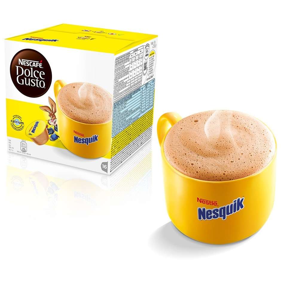 Nestlé Nesquik Dolce Gusto Capsule Cioccolato e Latte, Confezione 16 Pezzi