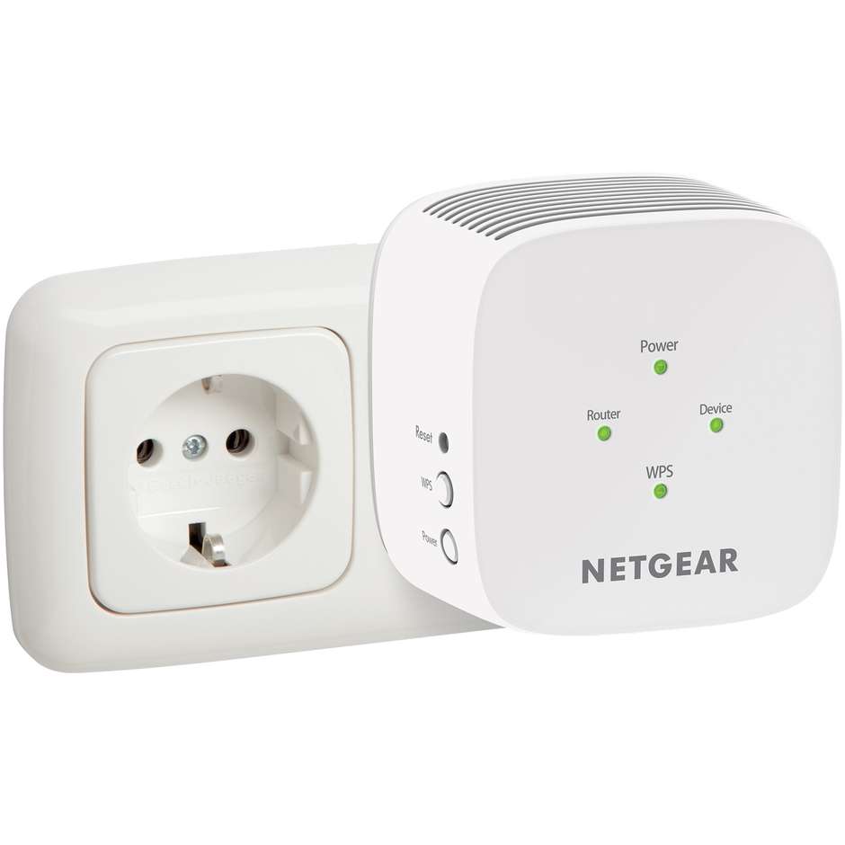 Netgear EX6110 AC1200 Ripetitore Wifi range extender colore Bianco