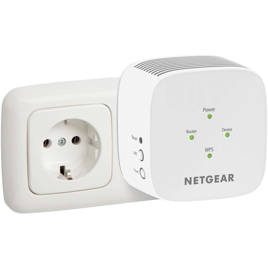 Netgear EX6110 AC1200 Ripetitore Wifi range extender colore Bianco
