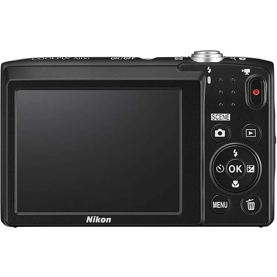 Nikon A100 Coolpix fotocamera compatta 20,1 Mpx Zoom ottico 5x colore argento