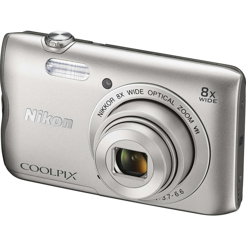 Nikon A300 Coolpix fotocamera compatta 20,1 Mpx Zoom ottico 8x colore argento
