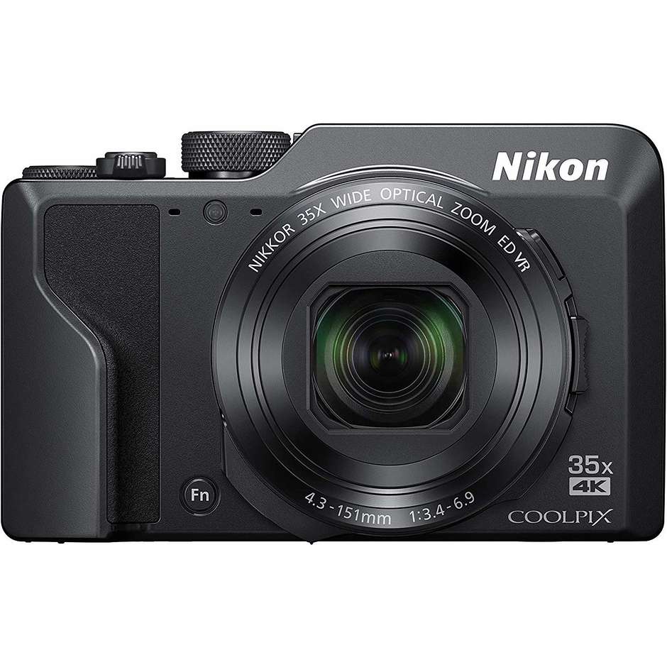 Nikon Coolpix A1000 Fotocamera compatta 16 Mpx Zoom ottico 35x colore nero
