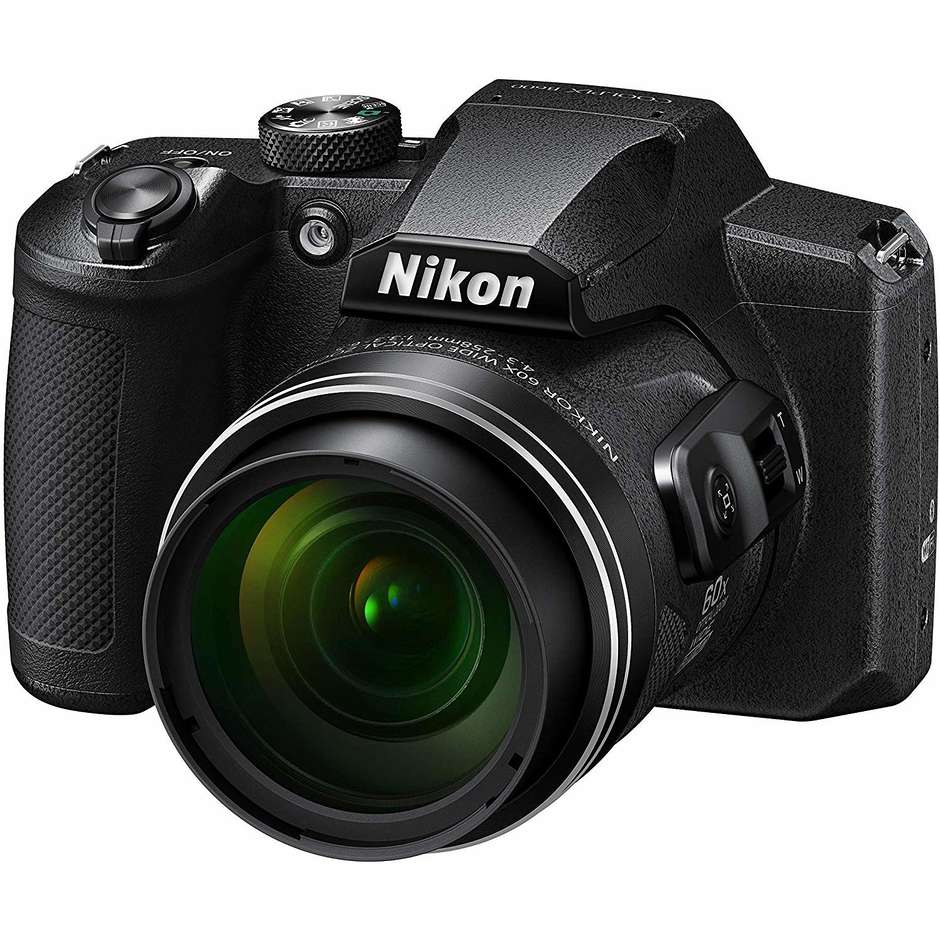 Nikon Coolpix B600 Fotocamera Bridge 16 Mpx Zoom Nikkor 60x colore nero