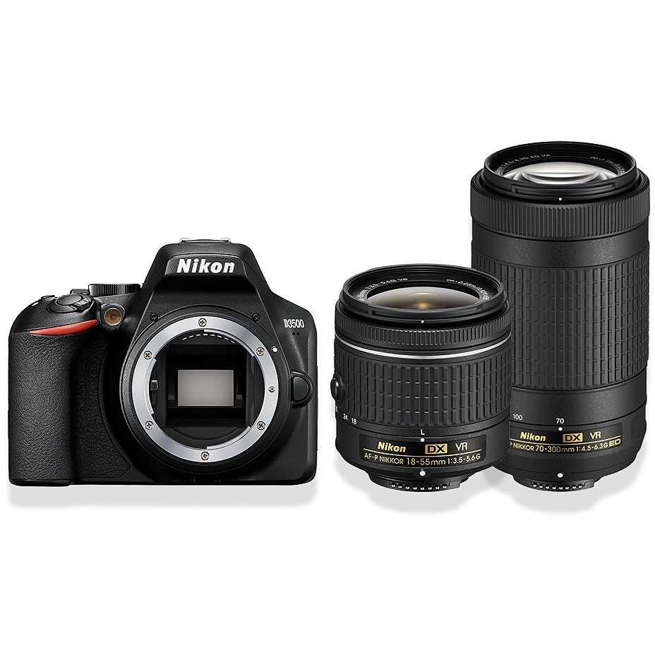 Nikon D3500 fotocamera reflex 24 MP + AF-P 18â??55 VR + AF-P 70â??300 VR - Fotografia fotocamere nikon 55 300 vr