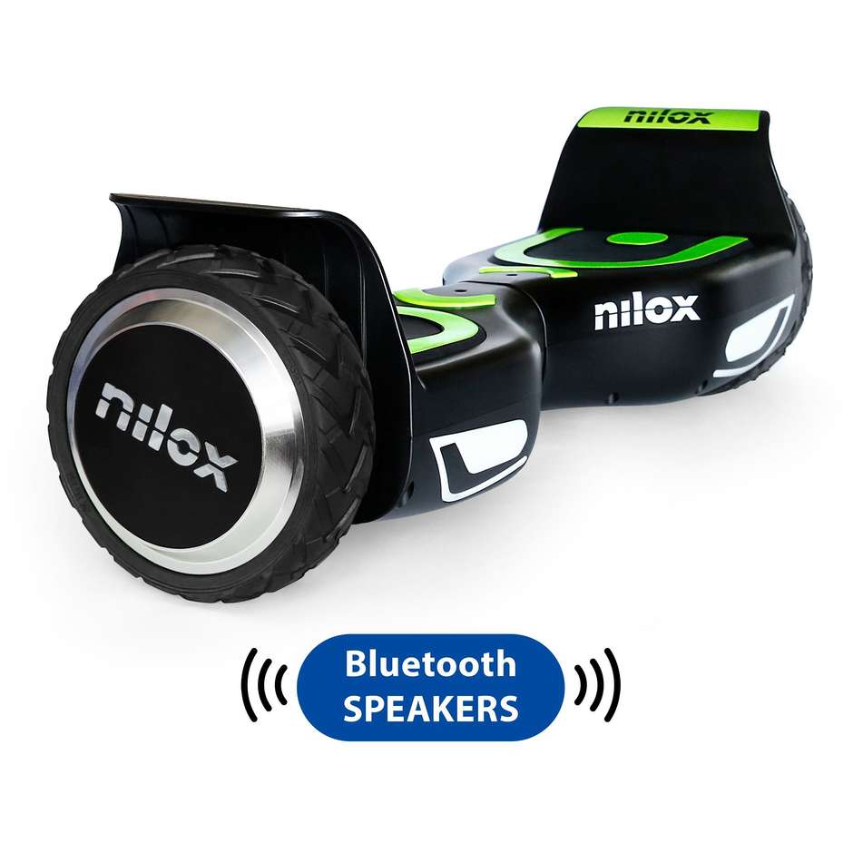 Nilox Doc 2 Plus Hoverboard 6,5" 10Km/h 2 motori 360 W colore Nero 30NXBK65BWN01