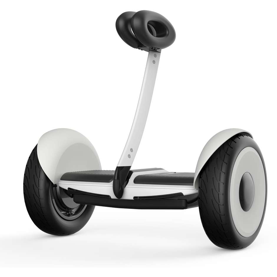 Ninebot Segway Mini Lite Hoverboard con asta 700 W 2 motori colore Bianco e Nero