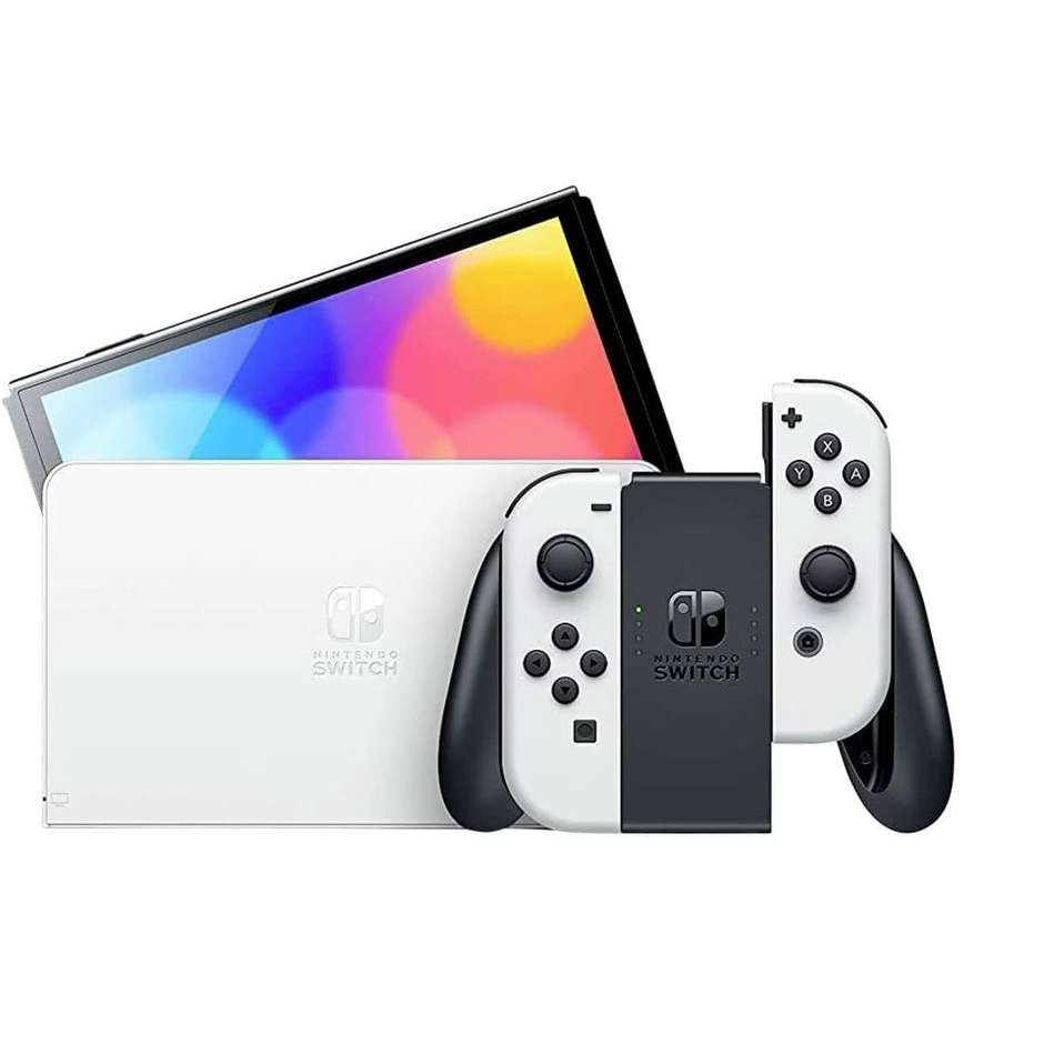 Nintendo Console Switch OLED Colore Bianco/Nero