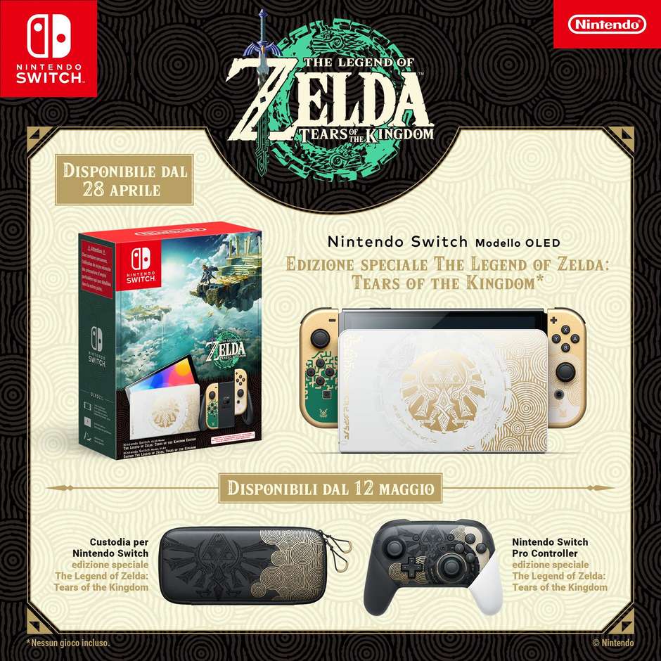 Nintendo Custodia per Switch - Edizione Speciale The Legend of Zelda: Tears of the Kingdom