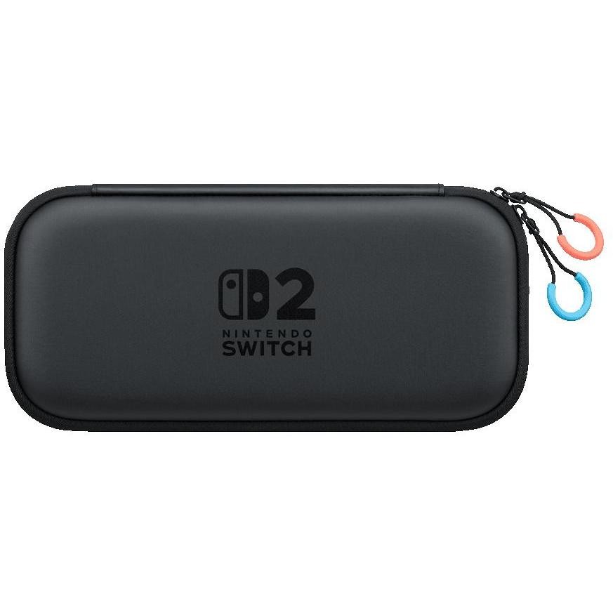 Nintendo Custodia Rigida Protettiva Ufficiale per Switch 2 (10015104) Custodia da Viaggio con Alloggiamenti per Schede Gioco e Pellicola Nero