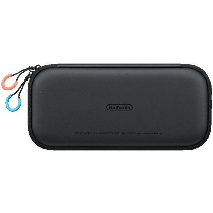 Nintendo Custodia Rigida Protettiva Ufficiale per Switch 2 (10015104) Custodia da Viaggio con Alloggiamenti per Schede Gioco e Pellicola Nero