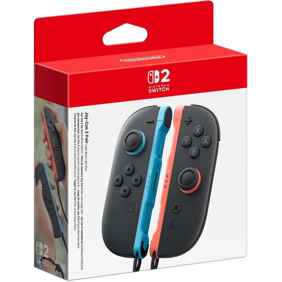 Nintendo Joy-Con 2 coppia di controller wireless per Switch 2, nero blu e rosso