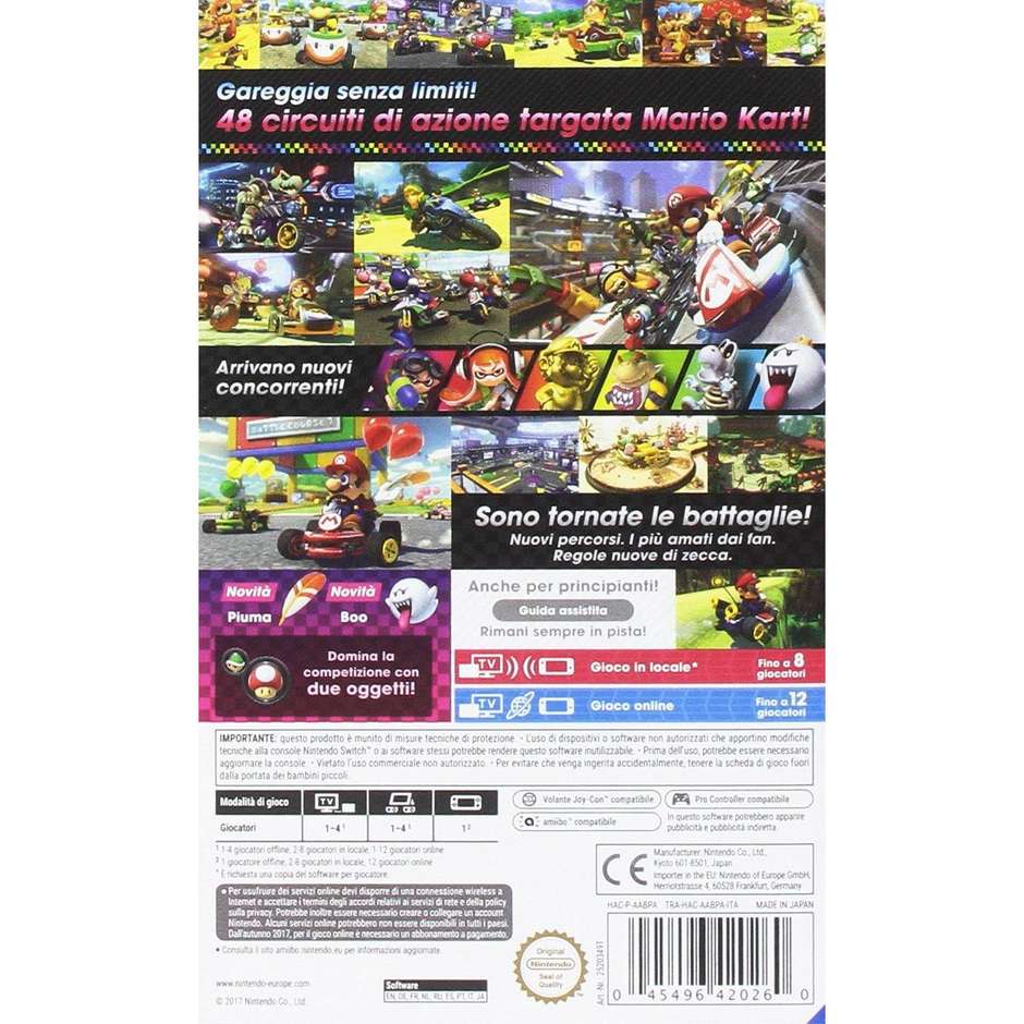 Nintendo Mario Kart 8 Deluxe Standard Edition per Nintendo Switch