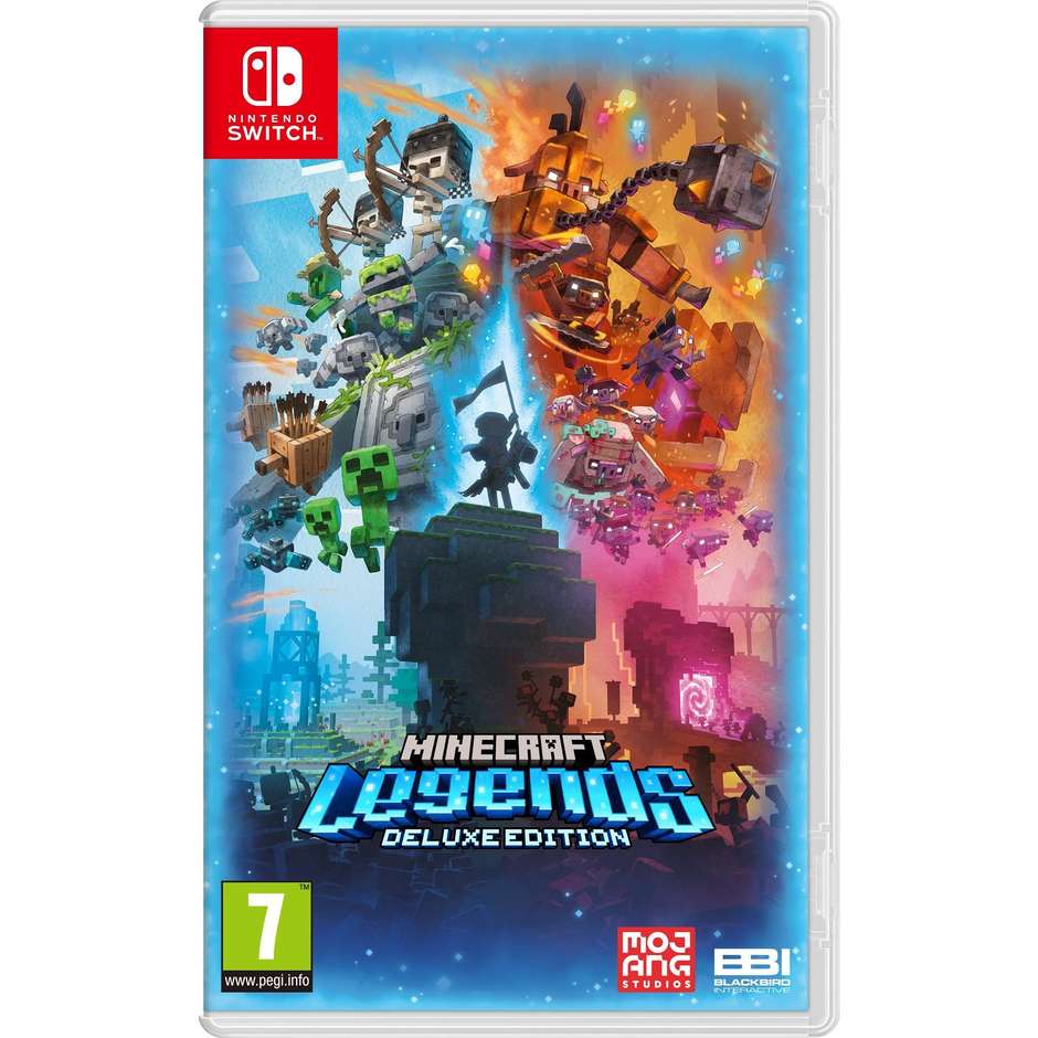 NINTENDO Minecraft Legends - Deluxe Edition Cinese semplificato, Tedesca, DUT, Inglese, ESP, Francese, ITA, Giapponese, Coreano, Portoghese per Nintendo Switch (PEGI 7)