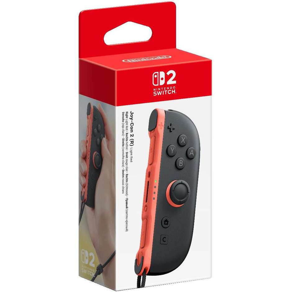 Nintendo Periferica di gioco Bluetooth Joystick Analogico/Digitale Nintendo Switch 2 Colore Nero, Rosso