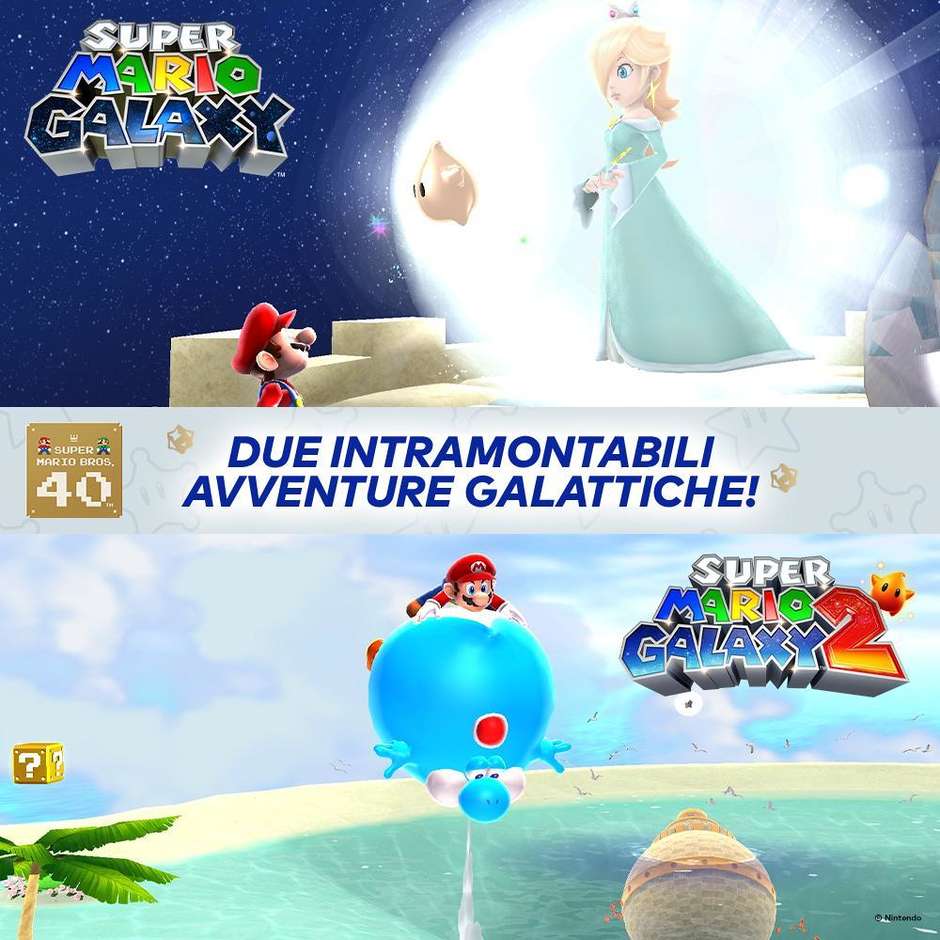 Nintendo Super Mario Galaxy + Super Mario Galaxy 2 PEGI 7