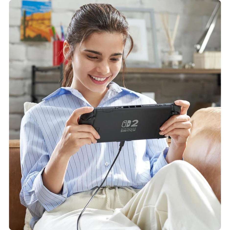 Nintendo Switch 2 con Mario Kart World Bundle (10015920) Console Portatile e da Salotto Schermo 7.9" LCD Touchscreen Memoria 256GB Flash Gioco Incluso Grigio e Colorato