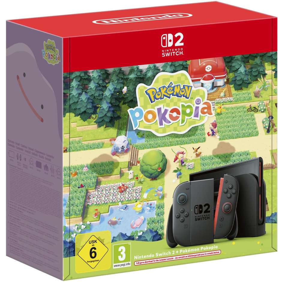 Nintendo Switch 2 Console Portatile 256 GB con Pokémon Pokopia Nero