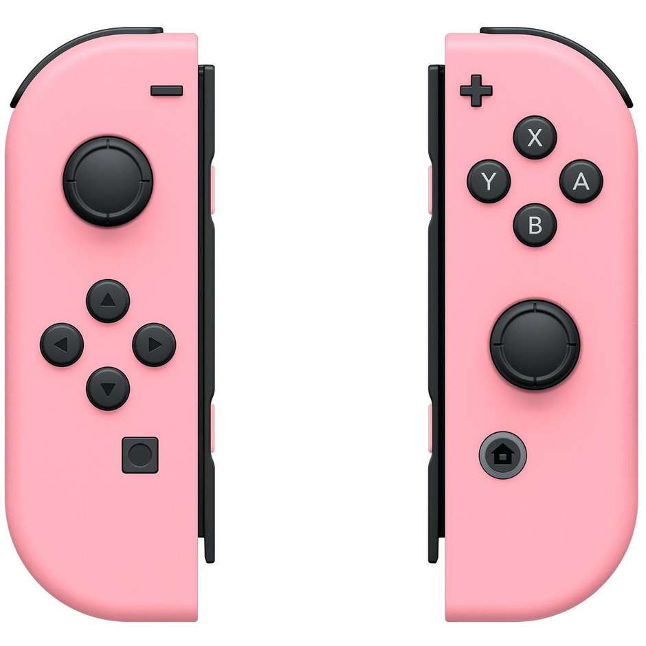 Nintendo Switch Coppia Controller Joy-Con Tinta Unita Rosa Pastello con Laccetti da Polso 10013375