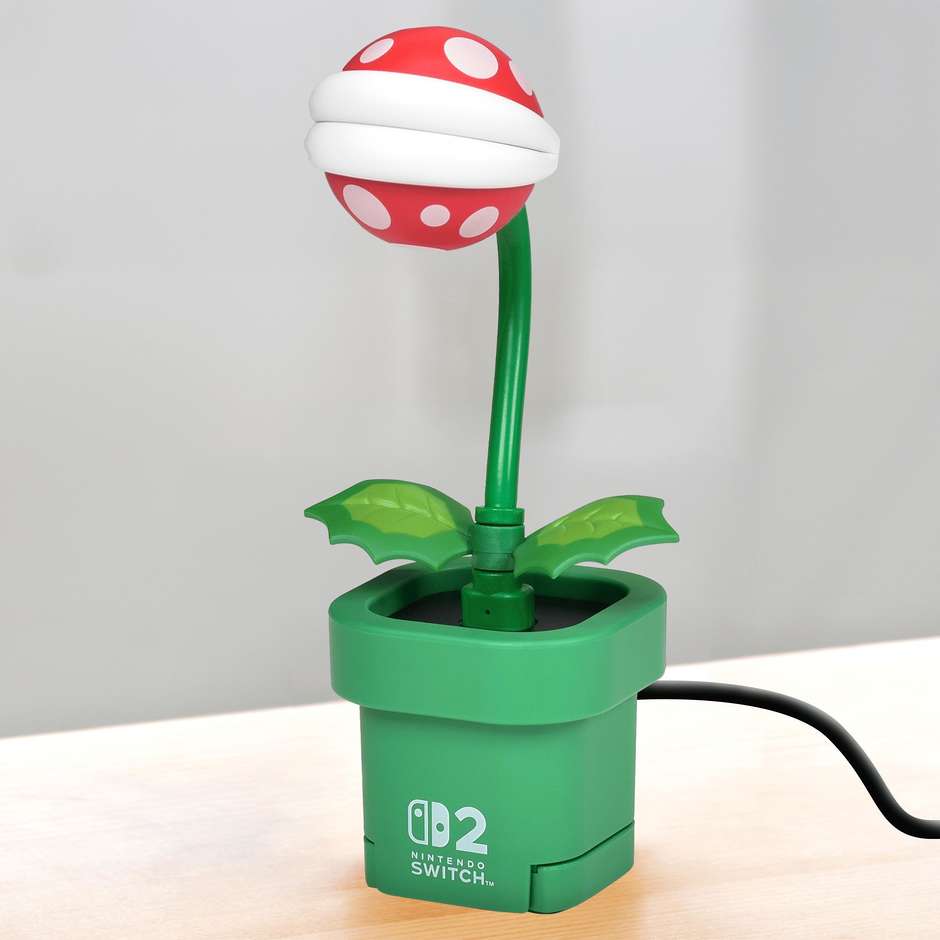 Nintendo Telecamera Pianta Piranha per Switch (10016155) Videocamera da Gioco Interattiva a Forma di Pianta Piranha con Cavo USB Multicolore