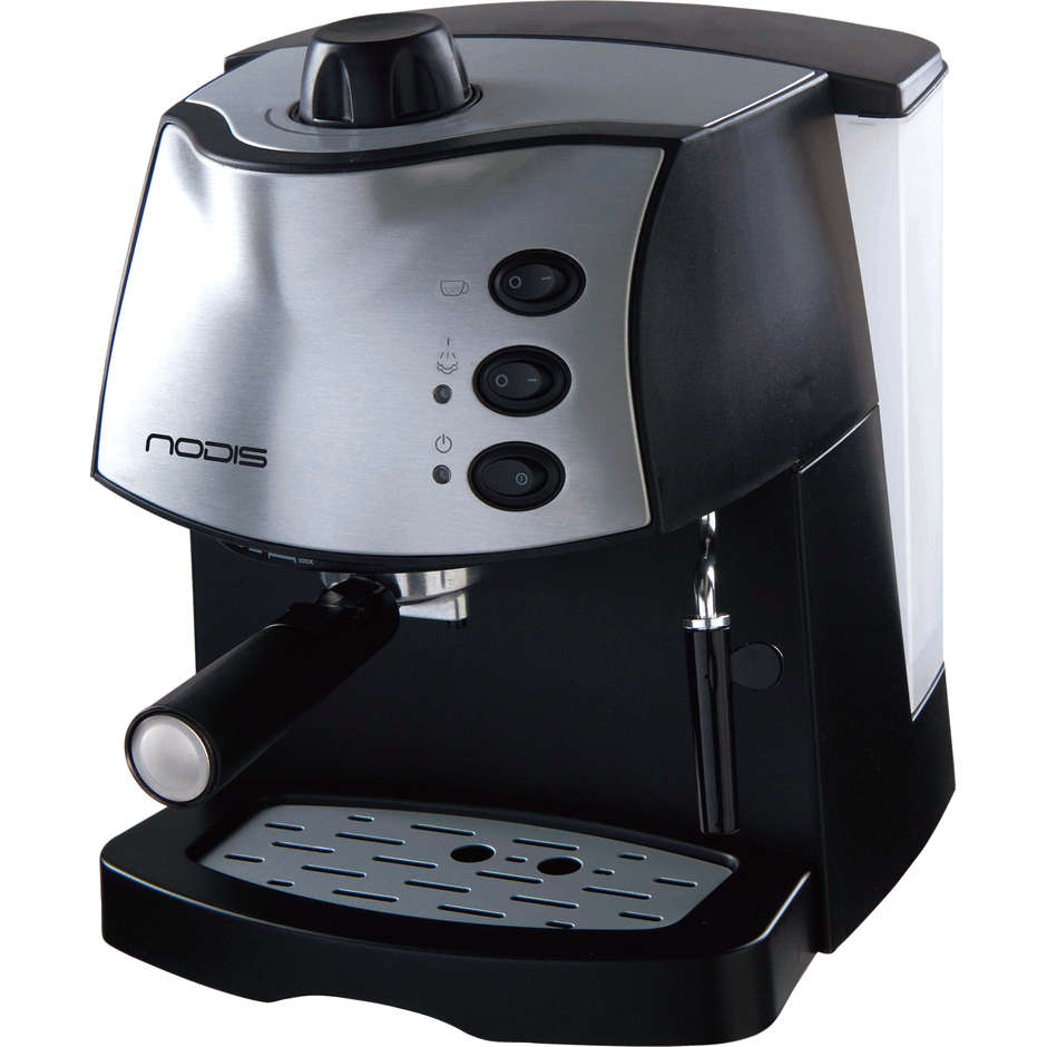 Nodis Aroma Deluxe Macchina del caffè Cialde/caffè in polvere 1,8 Litri 850 W 15 Bar colore Nero, Grigio